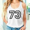 Numero 73 Bianco E Nerointage 73° Compleanno Con Collo A Canotta