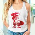 Protogen Fursuit Furry Red Krawattenfarbe Fursona Tank Top