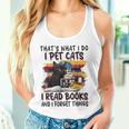 Questo È Quello Che Faccio I Gatti Pet Leggo Libri E Dimentico Le Cose Canotta