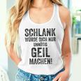 Schlank Würde Ich Dich Nur Unnötig Geil Machen Gray Tank Top