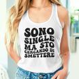 Sono Single Ma Sto Cercando Di Smettere Retrò Canotta
