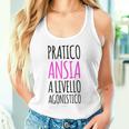 T Donna Divertente Pratico Ansia Livello Agonistico Canotta