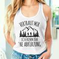 Trust Me Ich Kenn Da 'Ne Abkürzung Hiking Mountain Gray Tank Top