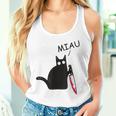 Verrückte Katze Mit Knife Crazy Cat With Knife Tank Top