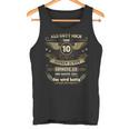 10Th Birthday Als Gott Michor 10 Jahre Schuf Grinste Er Grins Tank Top