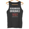 1982 Compleanno Bergamasca Donna Maglia Divertente Bergamo Canotta