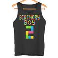 2 Geburtstag 2 Jahre Alter Junge Bausteine Bricks Boys Tank Top