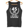 45 Jahre Service Jubiläum 40 Jahre Im Dienst Work Tank Top