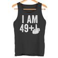 I Am 49 Plus Middle Finger 50Th Birthday Tank Top