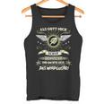 Als Gott Mich Schuf Grinste Er Zodiac Sagittarius Tank Top