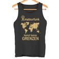 Amateurfunk Kennt Keine Borders Retro Radio Amateur Radio Tank Top