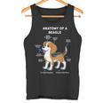 Anatomia Di Un Proprietario Di Cane Divertente Beagle Canotta