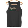 Aprilia Ciudad Italiana Retro Bandera Italia Camiseta sin mangas