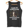 Australian Shepherd Glitter Dog Holder Aussie Dog Tank Top