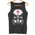 Biohazard Gas Mask Skull Tank Top