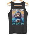 Buongiorno Un Gatto Divertente Ironico Ridere Umore Canotta