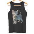 Cat Kitten Cute Fur Nose Kitty House Tiger Tank Top