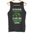 Children's Entschuldigung Das Ich Zu Late Tractor Tank Top