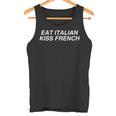 Comer Beso Italiano Francés Y2k Pareja Francia Relación Italia Camiseta sin mangas