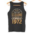 Compleanno Uomi Regalo Donna Le Leggende Gennaio 1972 Canotta
