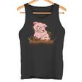 Cute Pig Farm Farming Pig Tank Top