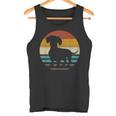 Dachshund Dachshund Dog Silhouette Retro Tank Top