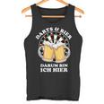 Darts Und Bier Darum Bin Ich Hier Dart Tank Top