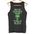 Das Ist Mein Menschensch Costume Alien Alien Tank Top