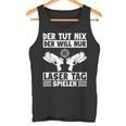 Der Tut Nix Der Will Nur Lasertag Spielen Player Laser Tag Tank Top