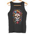 Dia De Los Muertos Crâne En Sucre Motif Jour Des Morts Débardeur e