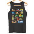 Digger Boy Fahrzeuge Baustelle Kinder Tank Top