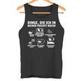 Dinge Die Ich In Meiner Freizeit Mache Angel German Langu Tank Top