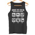 Dinge Die Ich In Meiner Freizeit Mache Tractor Tank Top