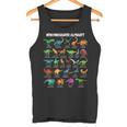 Dinosaur Types Alphabet A-Z Dino Abc T-Rex Dinosaur Tank Top