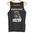 Before Du Fragst Nein Dog Frenchie French Bulldog Tank Top