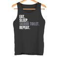 Eat Sleep Skibidi Toilet Repeat Divertente Meme Sulla Toilette Skibidi Canotta