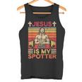 Fitness Jesus Is My Spotterintage Tank Top