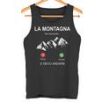 Frase Divertente Regalo Uomo Donna Montagna Sta Chiamando Canotta