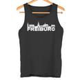 Freiburg Deutschland Skyline Silhouette Outline Sketch S Tank Top