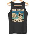 Cat Retro Best Cat Dad Ever Cat Lover Tank Top