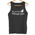 Cute Dog Heartbeat Die Mit Dem Beagle Geht Tank Top