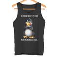 Penguin Ich Bin Nicht Stur Nur Meinungsstabil German Langu S Tank Top