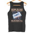 Saying Band Salad 80S 90S Retro Cassette Tank Top