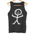 Stick Figure With Middle Finger Tank Top