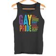 Gay Pride Equality Pride Fearless Freedom Human Rights LGBT Premium Tank Top