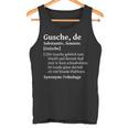 Gusche Mund Auf Saxon Saxony Slogan Tank Top