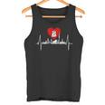 Hamburg Skyline Heartbeat Hamburger Hafen Heart Fan Tank Top