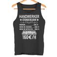 Handwerker Stundenlohn Profession Saying Handwerker S Tank Top