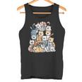 Happy Cats Team I Cat Print Cat Fun Tank Top