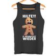 Hilfe Es Weihnachtet Wieder X Xmas Christmas Gingerbread Tank Top